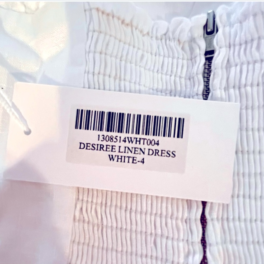 💖HOST PICK💖NWT- Reformation Desiree White Linen Dress- GORGEOUS Size:4 - Picture 11 of 13